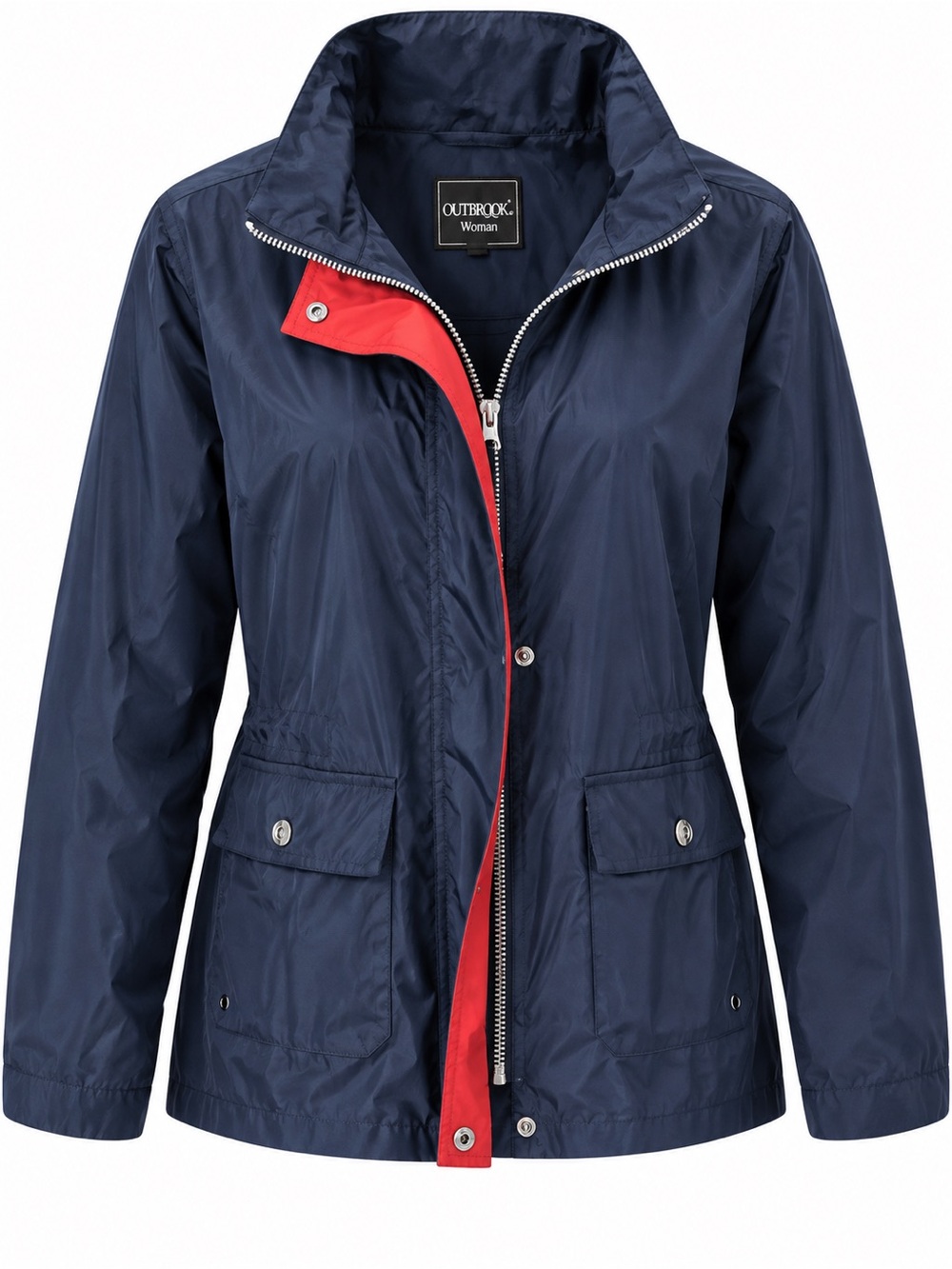 Outbrook Woman Navy Lightweight Rain Jacket Windbreaker Women’s 2X